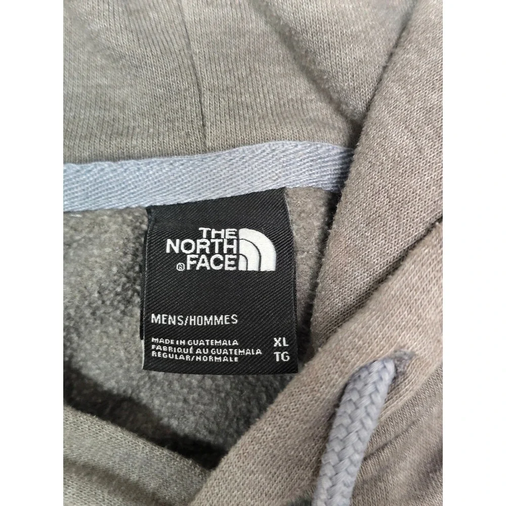 The North Face Mens Never Stop Exploring Logo Hoodie Grey XL Distressed bleached